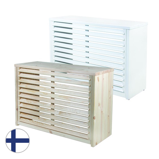 Scanoffice-parvekesuojakotelo ilmalämpöpumpun ulkoyksikölle